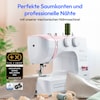 MEDION® LIFE® Freiarm-Nähmaschine SM60 (MD10689), einstellbare Stichlänge und Stichbreite, automatischer Einfädler, 60 verschiedene Stichmuster, integriertes Zubehörfach, 60 Watt Motorleistung