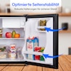 MEDION® LIFE Mini-Kühlschrank mit Eisfach und Schloss MD370001, 42 L Gesamtnutzinhalt (Kühlteil 37 L & Eisfach 5 L), wechselbarer Türanschlag, Schloss, geringer Geräuschpegel