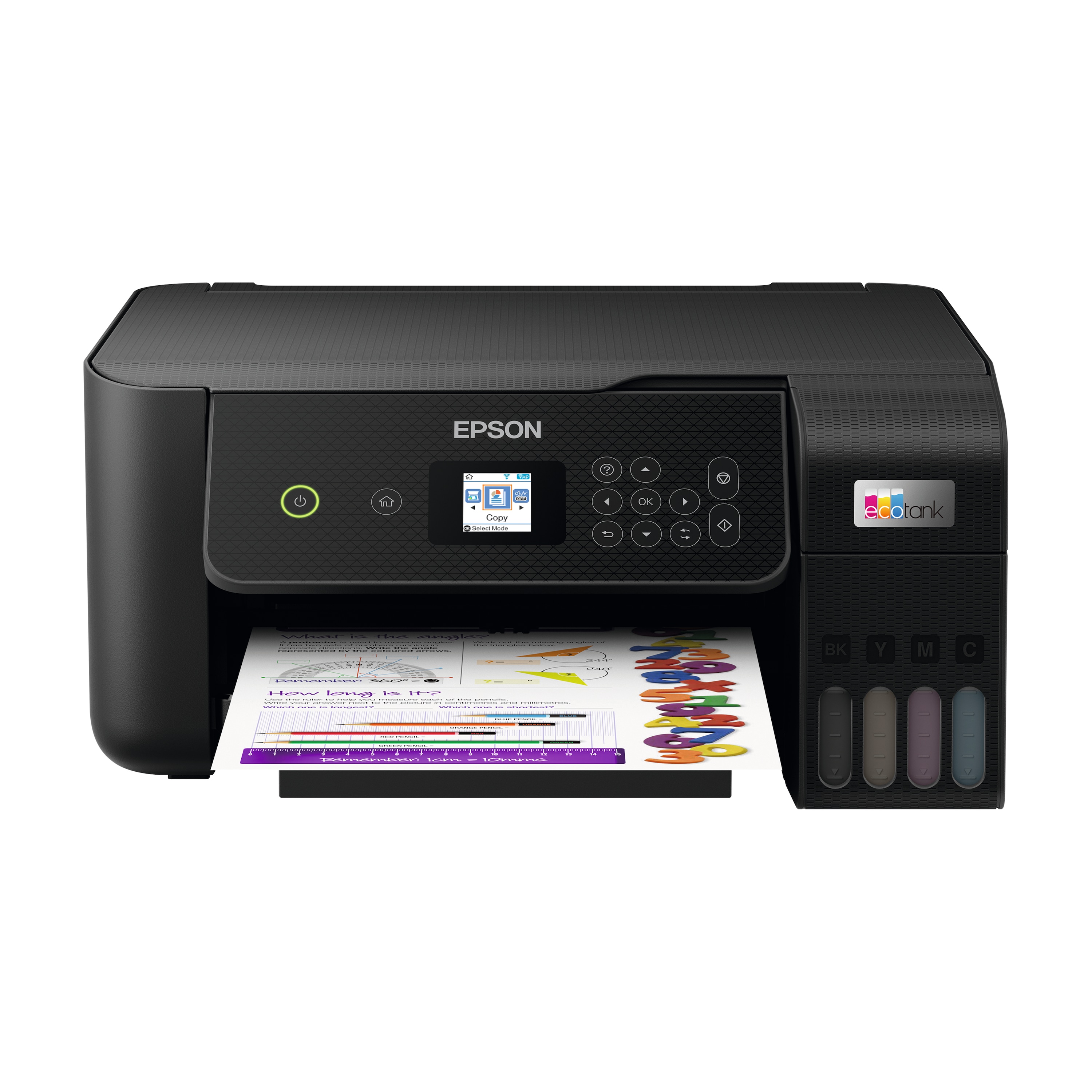 EPSON Epson EcoTank ET-2825, DIN-A4-Multifunktionsdrucker mit Anzeige, Drucken, Kopieren, Scannen, Epson Smart Panel-App