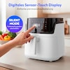 MEDION® LIFE Heißluftfritteuse MD100056, 7,2 L Gesamtvolumen, 10 Automatikprogramme, Edelstahl-Heizelement, digitales Sensor-Touch-Display, Temperatur 40–200 °C, ILAG SP-800 Beschichtung