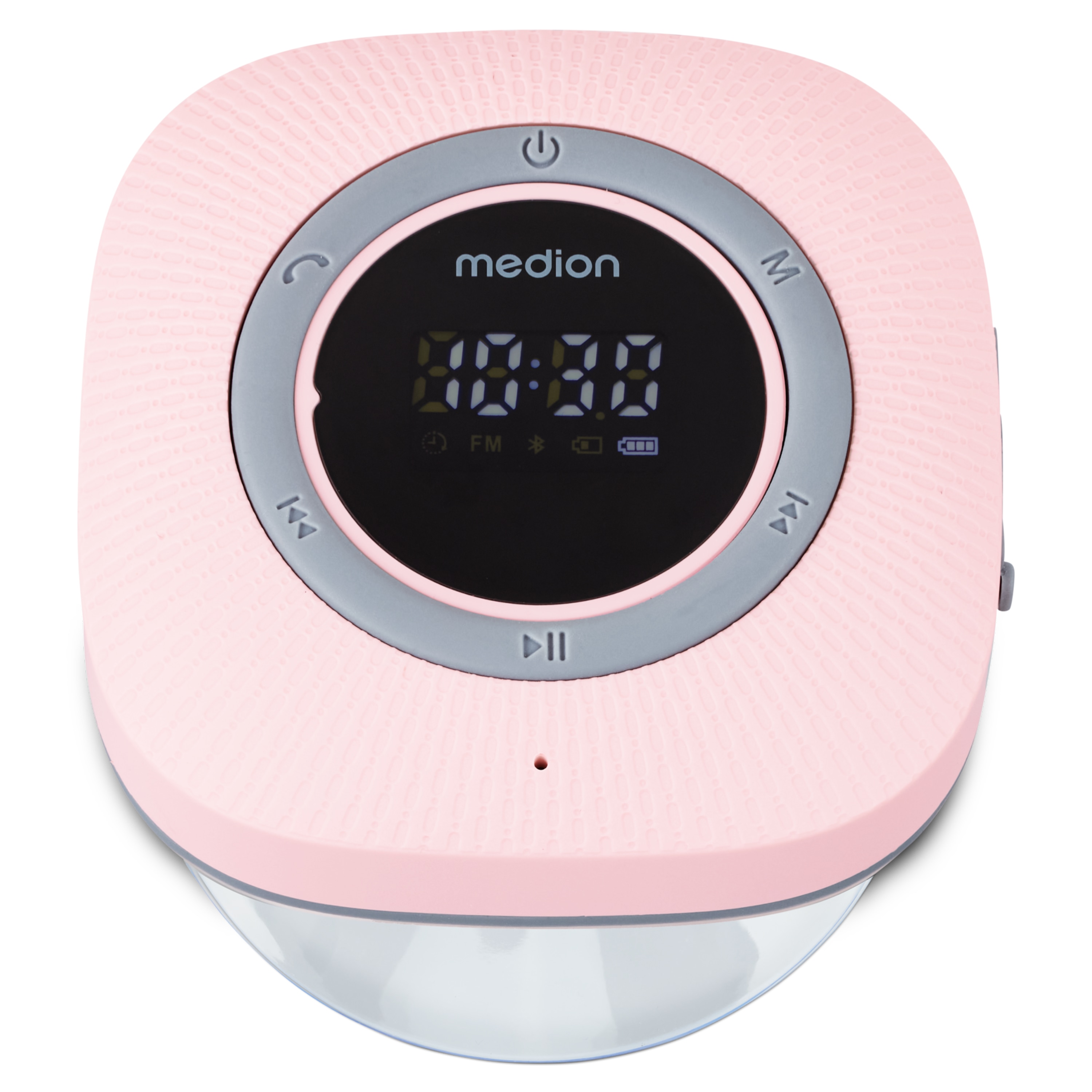 MEDION® LIFE® S66884 Duschradio, LED-Display, UKW-Radio, IPX6 Schutz, Bluetooth® 5.1, 30 W Ausgangsleistung (3 W RMS)