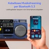 MEDION® LIFE® P66538 Retro-Boombox, DAB+/PLL-UKW Radio, Bluetooth® 5.3 für das Abspielen von Smartphone & Co, CD-Player, Kassettendeck, X-Bass Funktion, 2 x 10 W RMS