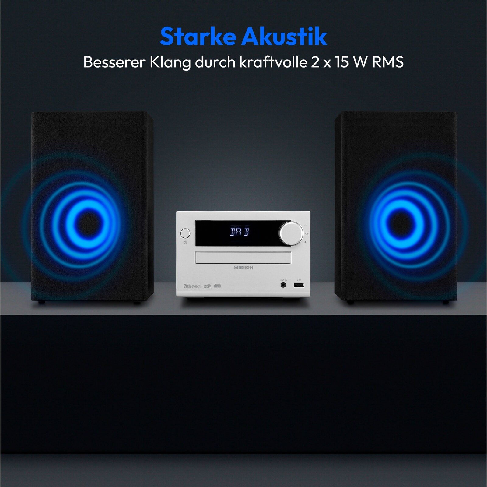 Medion Micro Audio System Mit Dab+ Und Bluetooth Funktion MEDION® LIFE® E64482 Micro-Audio-System | MEDION.DE