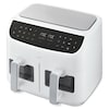 MEDION® LIFE® P20 XXL Twin Doppelzonen-Heißluftfritteuse MD 11760, 100 Rezepte in der Life+ App, 2 separate Garzonen, 9 Automatikprogramme, 8,7 L Gesamt-Nutzinhalt, 2.600 Watt, Temperatur einstellbar bis 200 °C