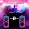 MEDION® LIFE® PX-1 Plus Partylautsprecher, tragbares Bluetooth® Soundsystem, verschiedene Lichteffekte, satter Sound, True Wireless Stereo Funktion, 2 x 50 W RMS