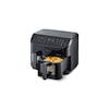 MEDION® LIFE® P20 XXL Twin Doppelzonen-Heißluftfritteuse MD 11760, 100 Rezepte in der Life+ App, 2 separate Garzonen, 9 Automatikprogramme, 8,7 L Gesamt-Nutzinhalt, 2.600 Watt, Temperatur einstellbar bis 200 °C