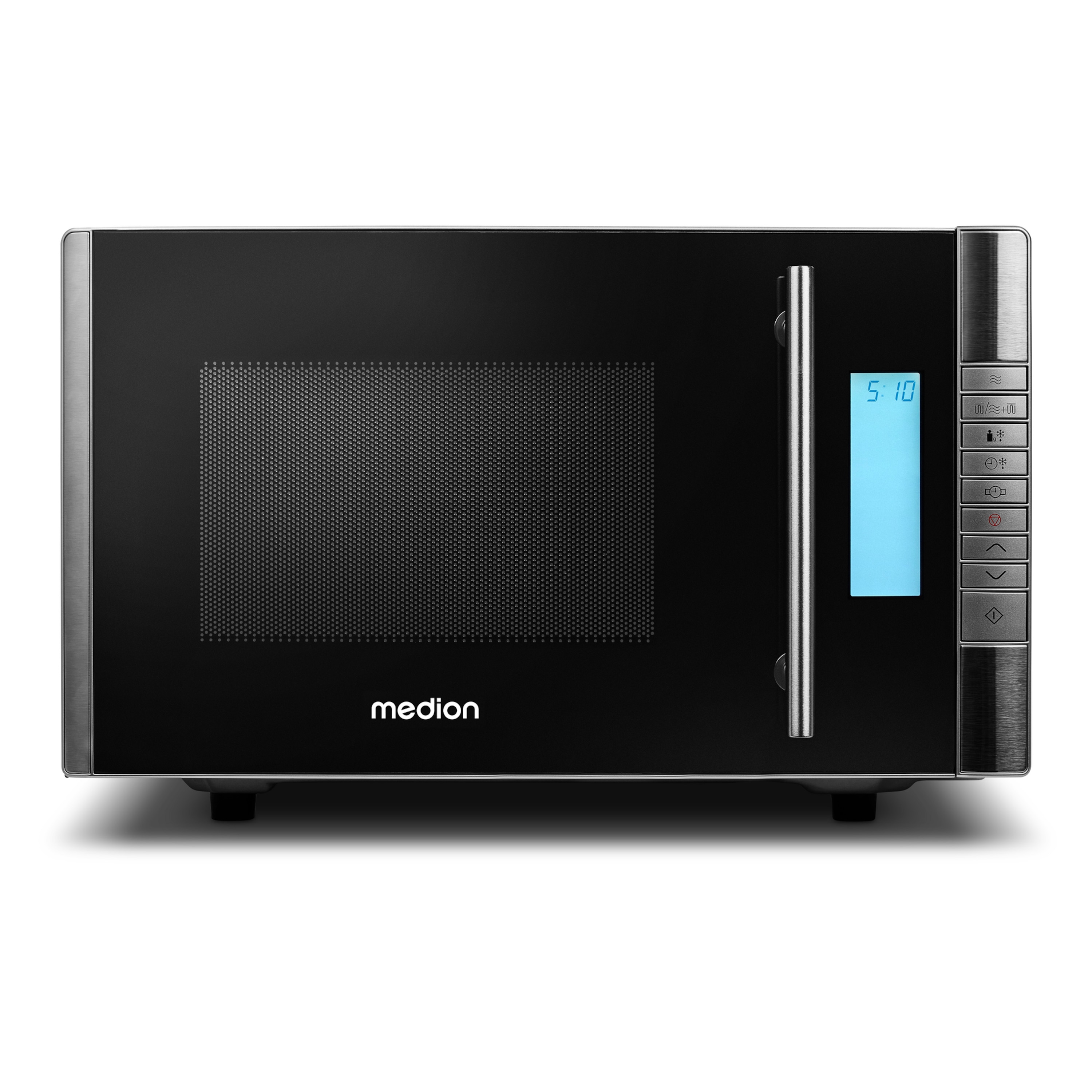 MEDION® LIFE® 2 in1 Mikrowelle MD 14482, Kombination aus Mikrowelle & Grill, 8 Automatikprogramme, 20L Garinnenraum, Auftaufunktion