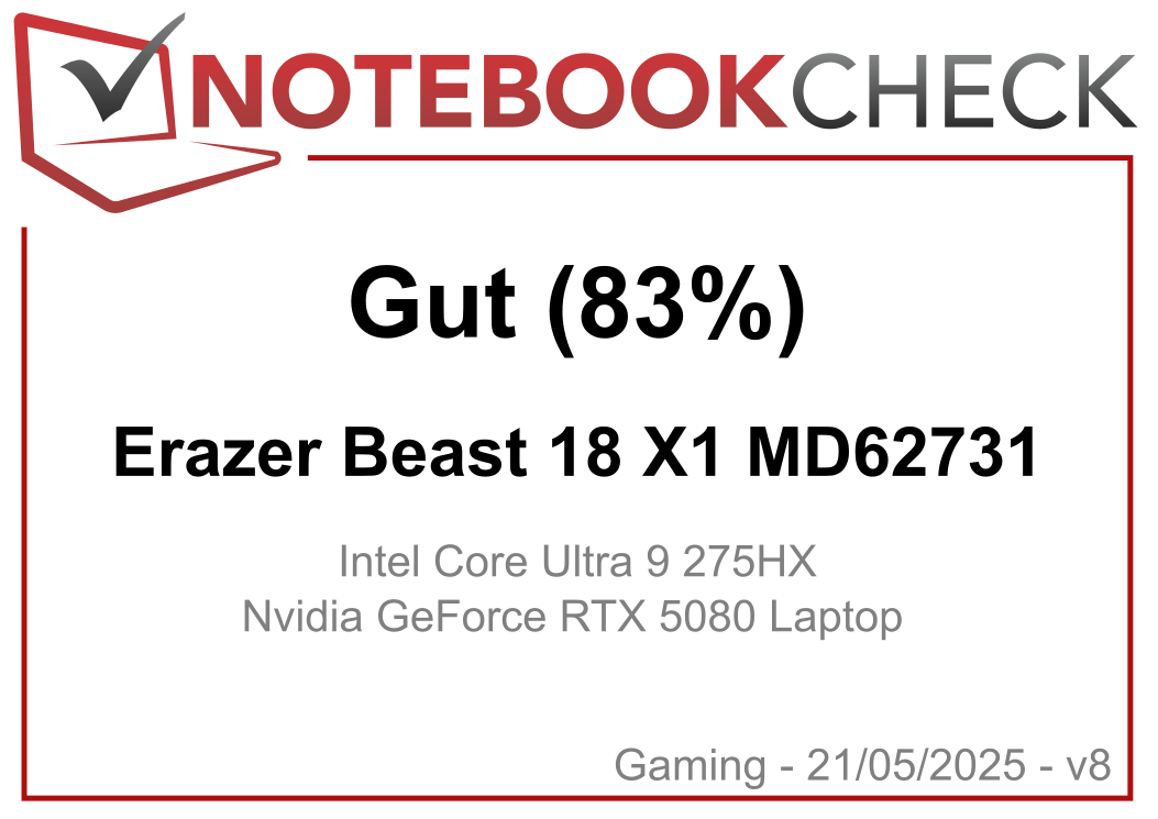 Medion Erazer Beast 18 X1 Laptop Test: Wie schlägt sich die RTX 5080 im Gaming-Riesen?