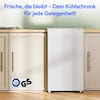 MEDION® LIFE® Kühlschrank mit Eiswürfelfach MD 37690, 90 L Gesamt-Nutzinhalt (Kühlteil 80 L & Eiswürfelfach 10 L), wechselbarer Türanschlag, geringer Geräuschpegel