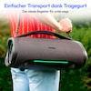 MEDION® LIFE® P61768 Tragbarer Bluetooth® Lautsprecher XL, Dual Illuminated & Lightstrip (RGB-Lichteffekte), Bluetooth® 5.3, integrierter Akku mit bis zu 30 Stunden Laufzeit, robustes & mobiles Design, 2 x 25 W + 50 W RMS