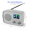 MEDION® MEDION LIFE Internetradio IRE-1 (MD89318), Empfang von über 40.000 Sendern & 20.000 Podcasts, 5 Watt (RMS), Bluetooth® 5.2 wireless technology, 2,4" (6,1 cm) TFT-Farbdisplay