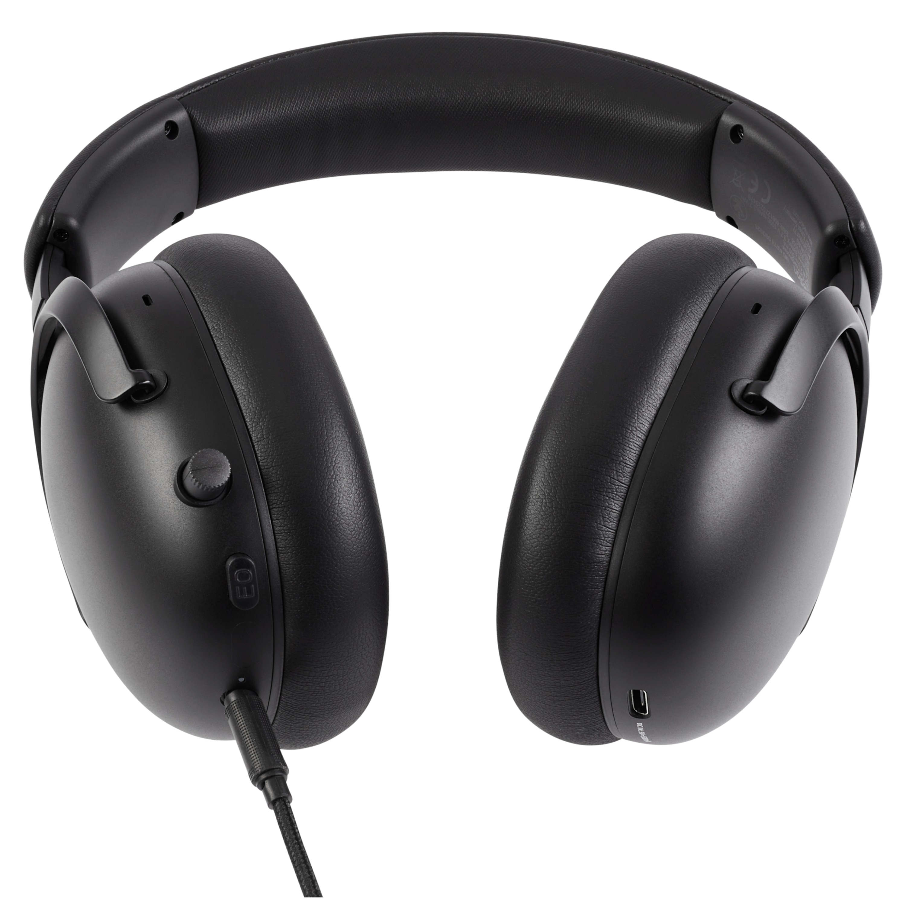 MEDION® Over Ear-Kopfhörer MEDION LIFE HX-1 Pure schwarz , bis zu 100 Stunden Akkulaufzeit, 3 EQ-Presets + 1 App-Preset, Bluetooth® 5.4 wireless technology, IPX4 Spritzwasserschutz