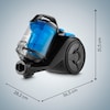 MEDION® E2001 Beutelloser Zyklon-Staubsauger (MD12078), 18 kPa Saugleistung, Staubbehälterkapazität 2 L, HEPA Filter, variable Saugstufen, integriertes Zubehör