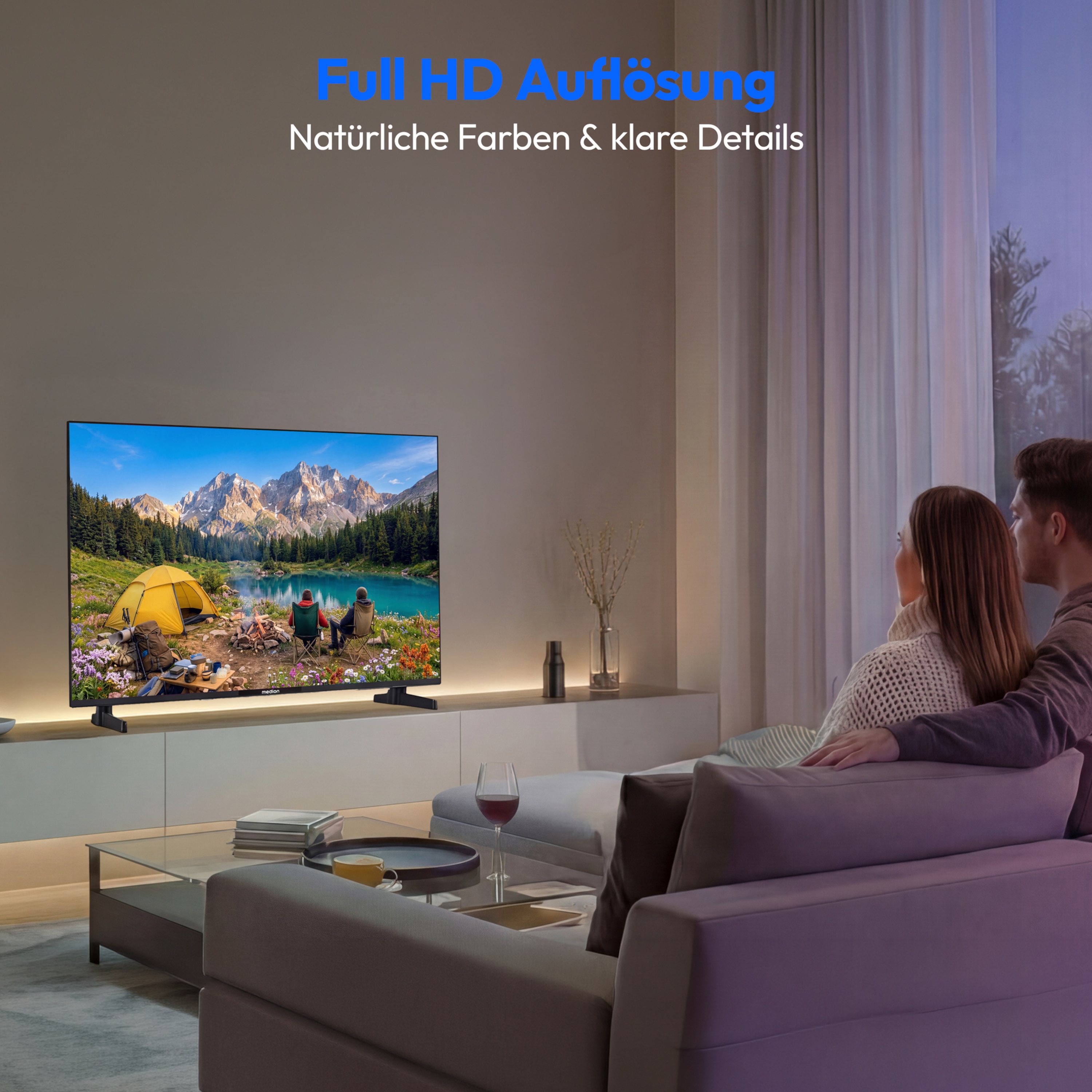 MEDION® LIFE MD 843100 Android TV™, 108 cm (43''), Full HD Display, PVR ready, Bluetooth®, Netflix, Amazon Prime Video, Micro Dimming