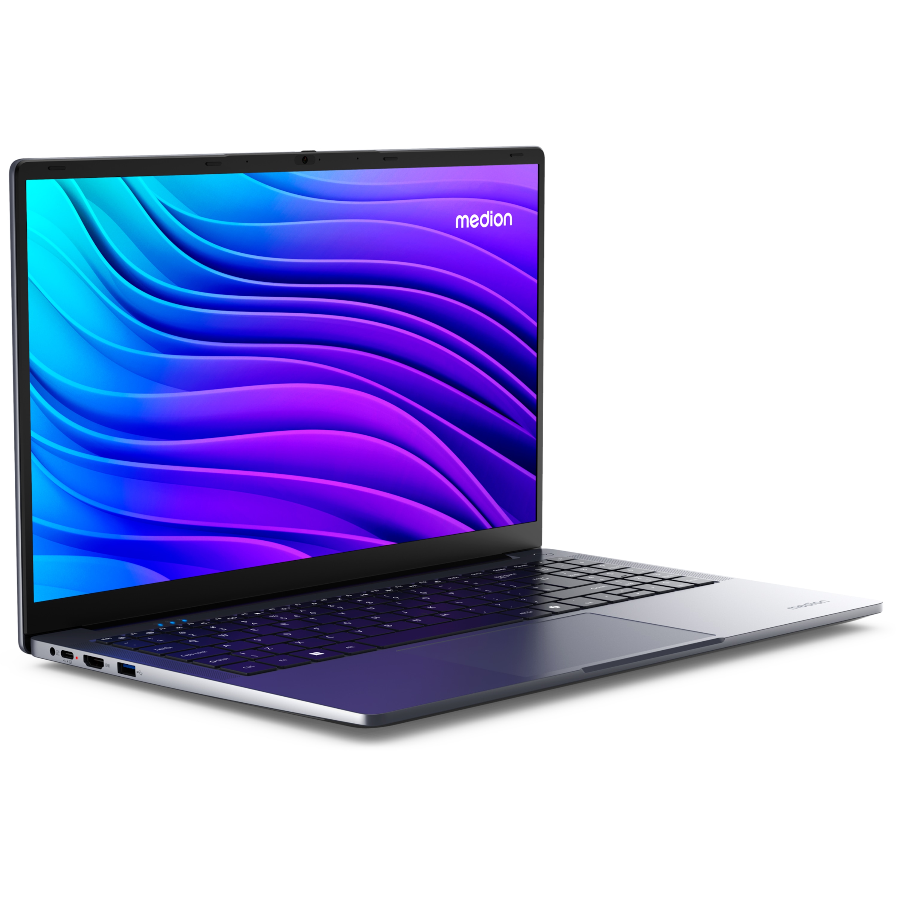 MEDION® E15223 Laptop, Intel® Prozessor N100, Windows 11 Home (S Modus), 39,6 cm (15,6'') FHD Display, 128 GB SSD, 4 GB RAM