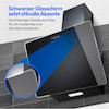MEDION® Kopffreie Glas-Dunstabzugshaube MD 37774, Breite 60cm, LED-Beleuchtung, 3 Geschwindigkeitsstufen, Steuerung per Touch oder mit Gesten