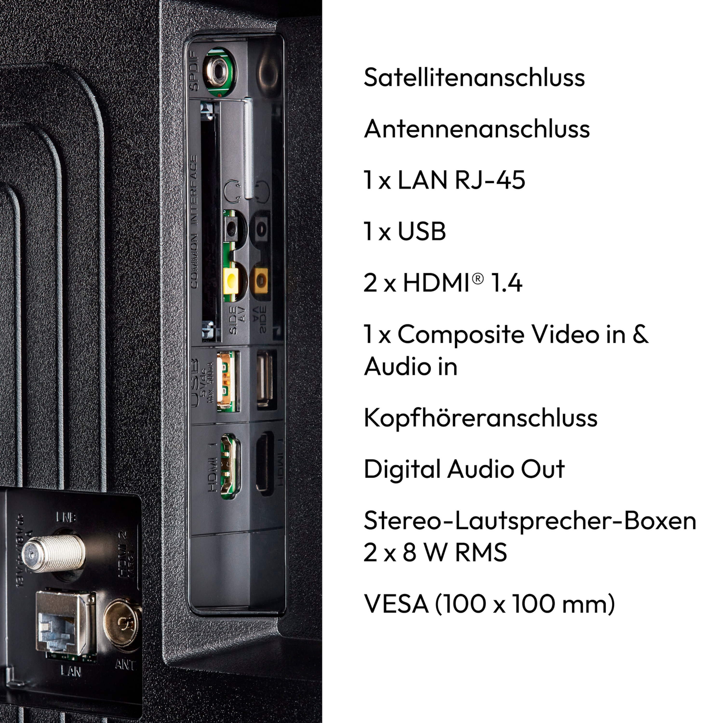 MEDION® LIFE® P8402501 (MD 840101) Smart-TV, 100,3 cm (40'') FHD Display, HDR, PVR ready, Bluetooth®, VIDAA App Store, NETFLIX, Disney+, Paramount+ & Amazon Prime Video App