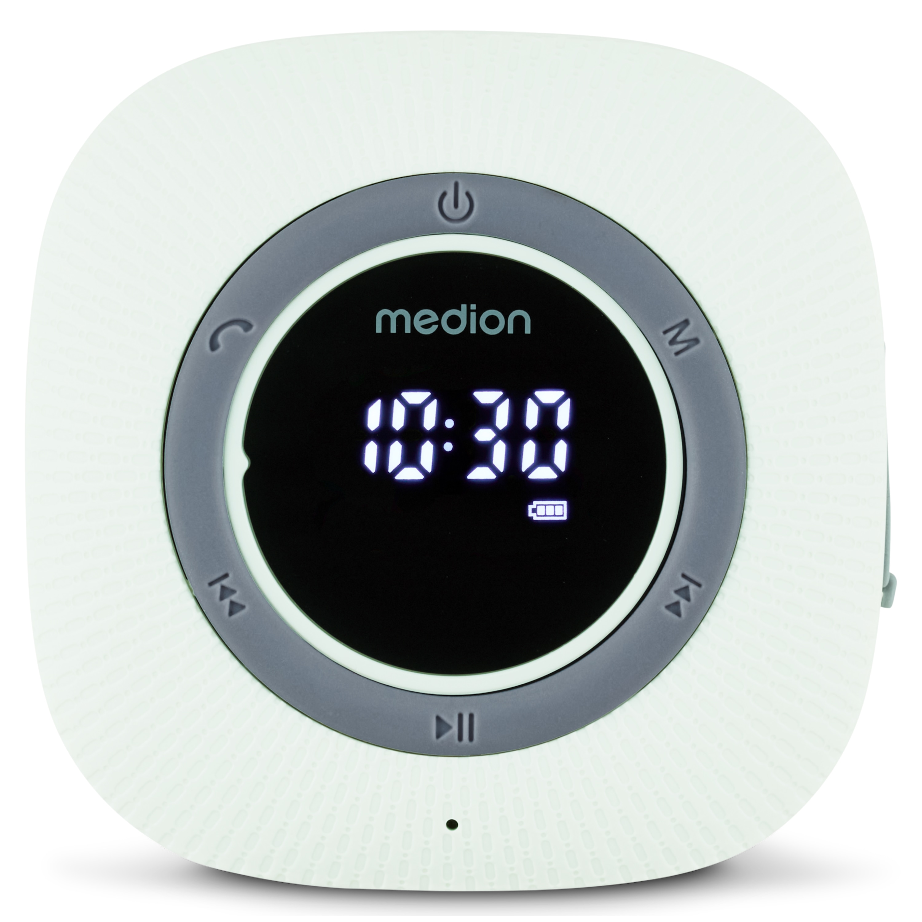 MEDION® LIFE® S66884 Duschradio, LED-Display, UKW-Radio, IPX6 Schutz, Bluetooth® 5.1, 30 W Ausgangsleistung (3 W RMS)