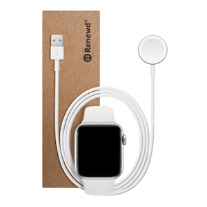 RENEWD Watch Series 3 38 mm, weiß/silber