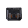 MEDION® LIFE® P20 XXL Twin Doppelzonen-Heißluftfritteuse MD 11760, 100 Rezepte in der Life+ App, 2 separate Garzonen, 9 Automatikprogramme, 8,7 L Gesamt-Nutzinhalt, 2.600 Watt, Temperatur einstellbar bis 200 °C