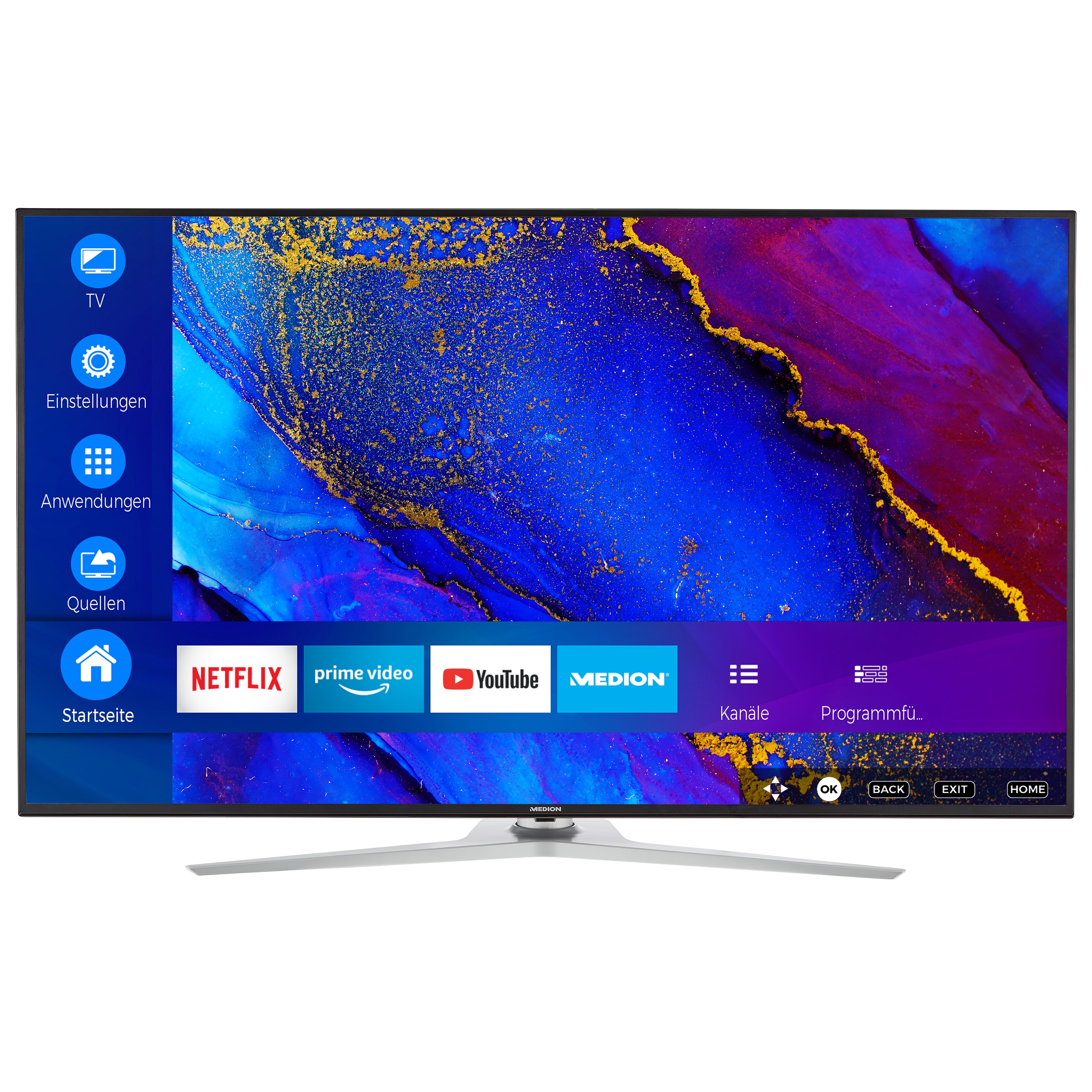 Medion Life X15080 Smart Tv 127 5 Cm 50 Ultra Hd Hdr Pvr Medion Life X15080 Smart Tv 127 5 Cm