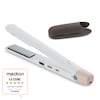 MEDION® LIFE HS2 kabelloses Glätteisen, flexible Keramik-/Turmalin Heizplatten mit Temperatursensor, Display mit Temperatur- und Akkuanzeige, 5 regelbare Hitzestufen (165° - 210°)