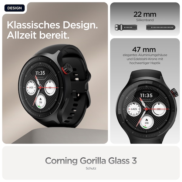MOTOROLA moto watch, Volcanic Ash