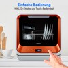 MEDION® LIFE® Mini-Geschirrspüler DWT20 (MD37763), für 2 Gedecke, 6 Reinigungsprogramme, Startzeitvorwahl