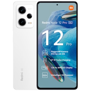 XIAOMI Redmi Note 12 Pro 5G, 128 GB, Weiß