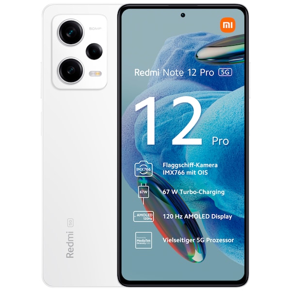 XIAOMI Redmi Note 12 Pro 5G, 128 GB, Weiß