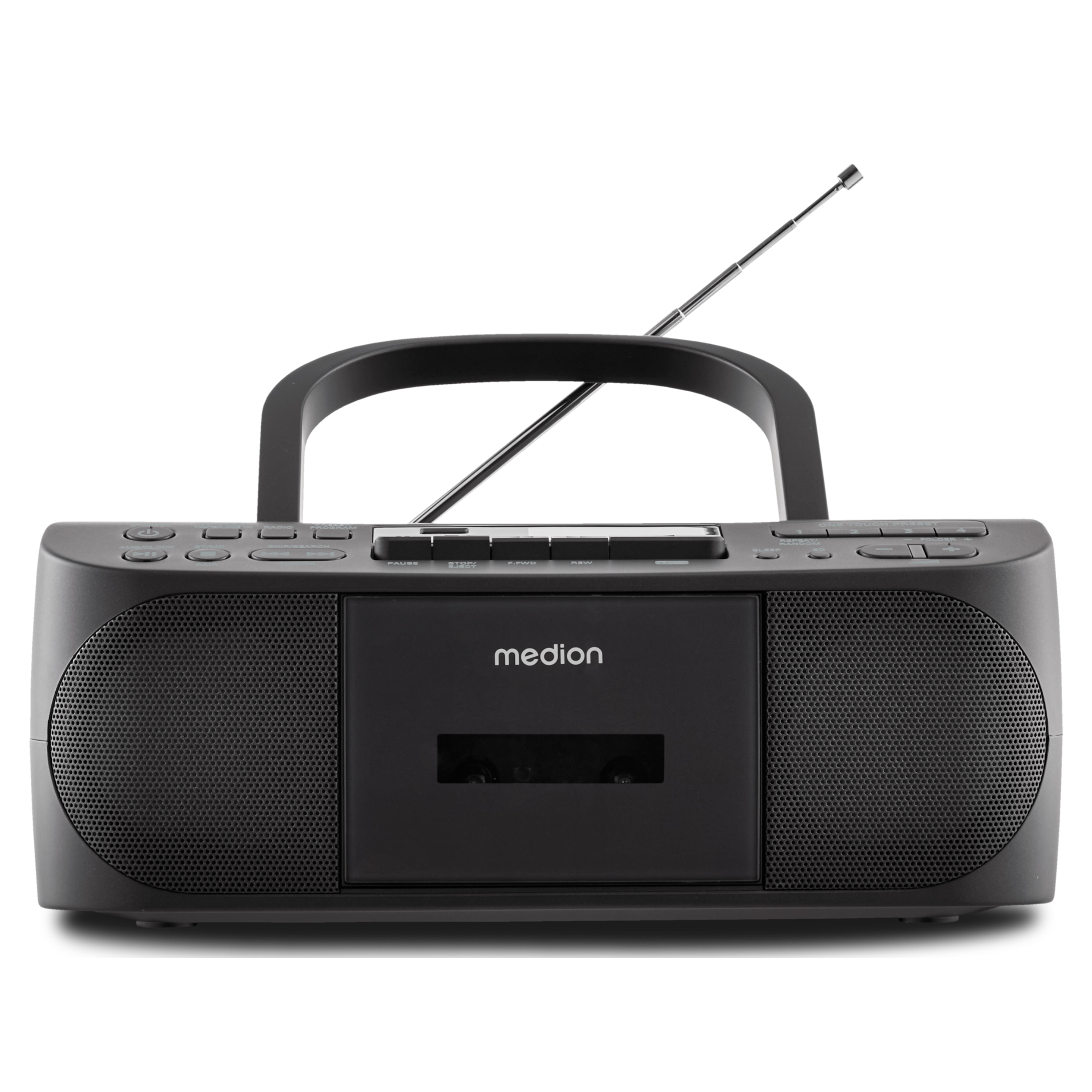 MEDION® LIFE® DRX-1 Plus, DAB+/PLL-UKW-Stereo Radio, Bluetooth® 5.4, CD-Kassetten-Radio mit MP3-Wiedergabe, USB Anschluss, CD-R/RW kompatibel, AUX-In, 2 x 3 W RMS