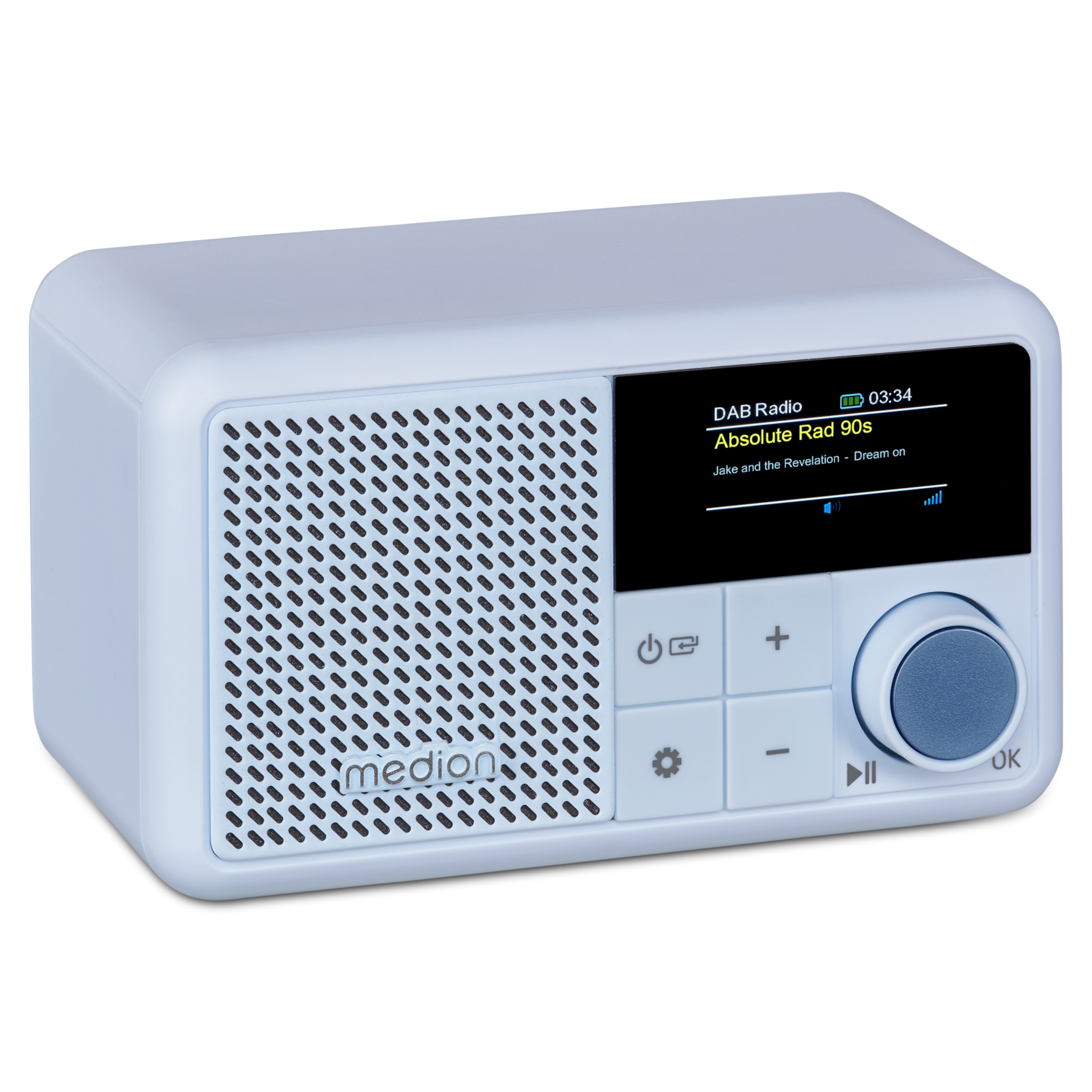 MEDION® LIFE® S66822 Tragbares DAB+ Radio, Farb-TFT Display 3,73 cm (1,47''), DAB+/UKW-Radio (je 40 Senderspeicher), Bluetooth® 5.3, integrierter Akku, extra kompakt, 2 W RMS