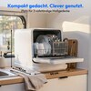 MEDION® LIFE Mini-Geschirrspüler DWT30 (MD370022), 3 Maßgedecke, 3-in-1 Betrieb mit Wassertank, 6 Programme, UV-Licht, Lüfter-Trocknung, LED-Touch-Display