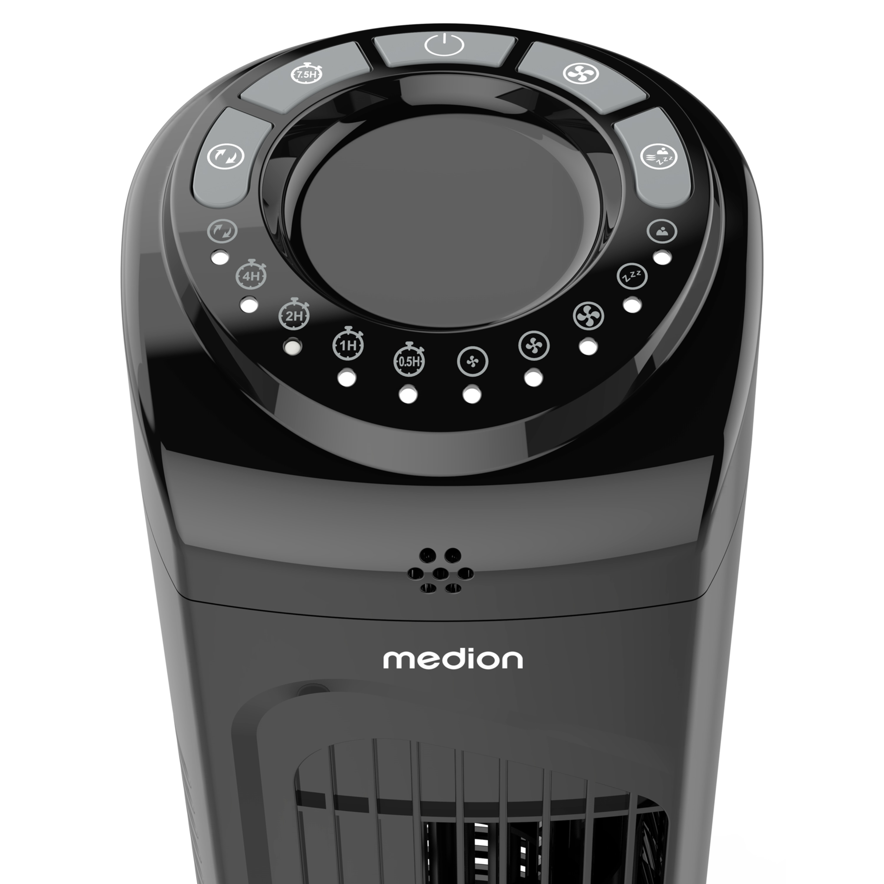 MEDION® LIFE E11 TF Turmventilator (MD 12067), 3 Geschwindigkeitsstufen, 45 Watt Leistung, Timerfunktion, inkl. Fernbedienung