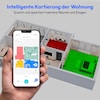 MEDION® Saugroboter mit Absaugstation X22 SW+ grau, Wischfunktion, Lasernavigation, 5.000 Pa Saugkraft, No Go & Go Bereiche, präzise Kartenerstellung, mehrere Etagen, App-Steuerung