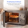 MEDION® LIFE® Retro-Mikrowelle MD 100119, 800 W Leistung, Grillfunktion, 20 L kompakt, 5 Mikrowellenstufen, Auftaufunktion, Timerfunktion, stilvolles Retro-Design