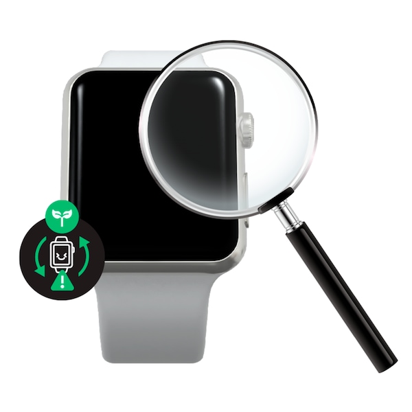 RENEWD Watch Series 5 40 mm, weiß/silber