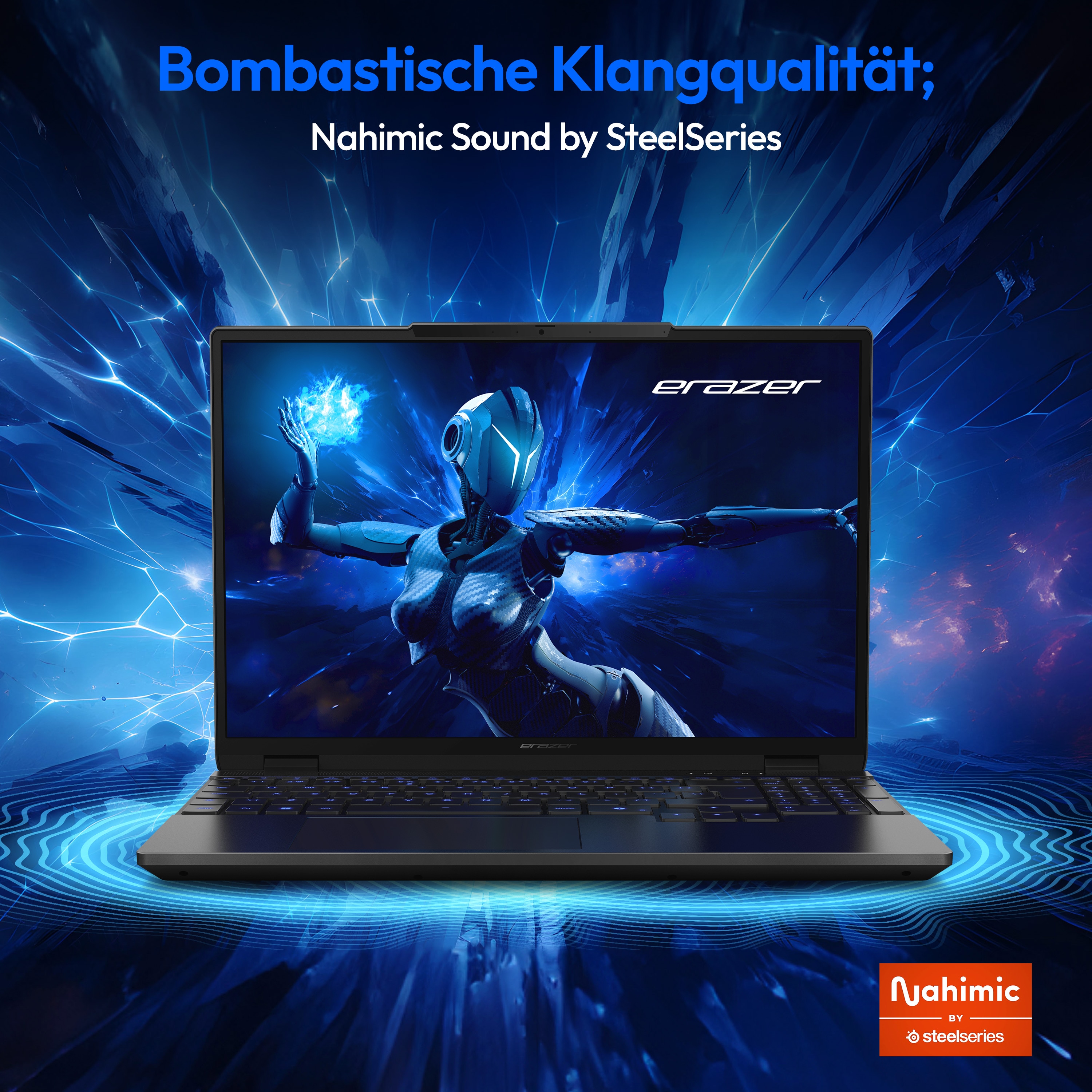 MEDION® ERAZER Major 15 X1 High-End Gaming Laptop, Intel® Core™ i9-14900HX, Windows 11 Home, 38,9 cm (15,3”) QHD+ Display 100% sRGB mit 240 Hz, RTX 4070, 1 TB PCIe SSD, 16 GB RAM