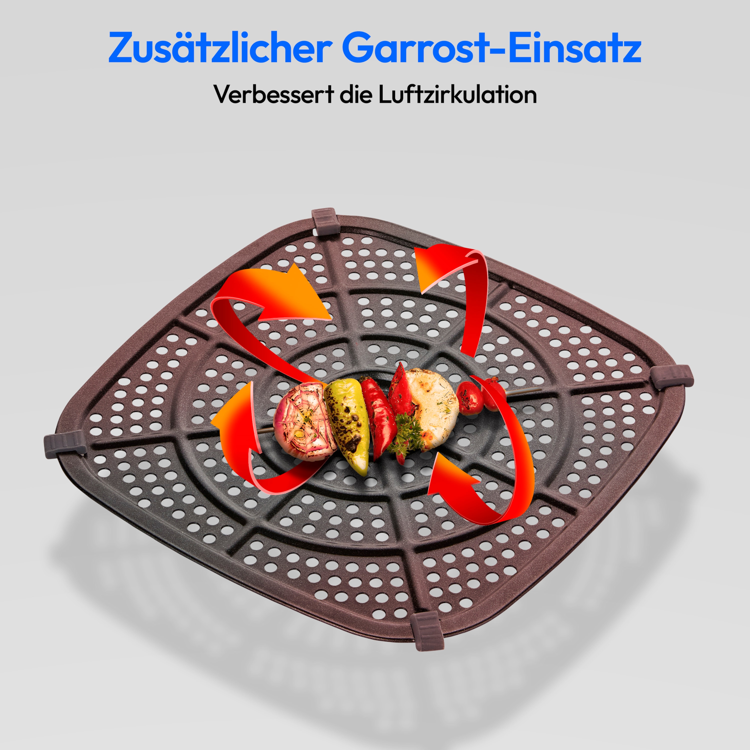 MEDION® LIFE® P10 XL Duo matt Heißluftfritteuse MD 11750, 100 Rezepte in der Life+ App, mit 2 Heizelementen, 2.150 W Gesamtleistung, ölfreies Frittieren, 9 Automatikprogramme, 6,8 L Nutzinhalt