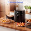 MEDION® LIFE Heißluftfritteuse MD100056, 7,2 L Gesamtvolumen, 10 Automatikprogramme, Edelstahl-Heizelement, digitales Sensor-Touch-Display, Temperatur 40–200 °C, ILAG SP-800 Beschichtung