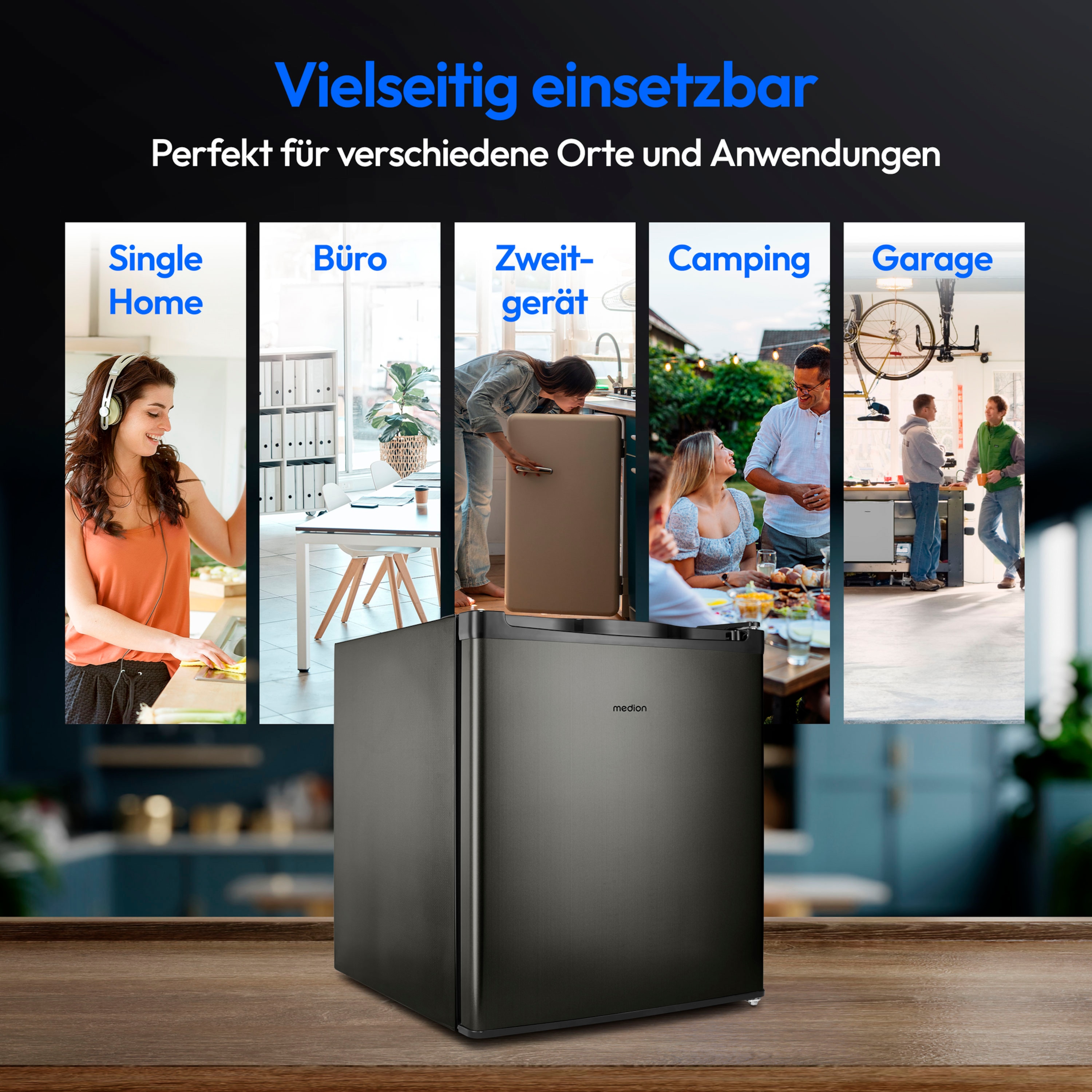 MEDION® LIFE Mini-Gefrierschrank MD 37675 Anthrazit