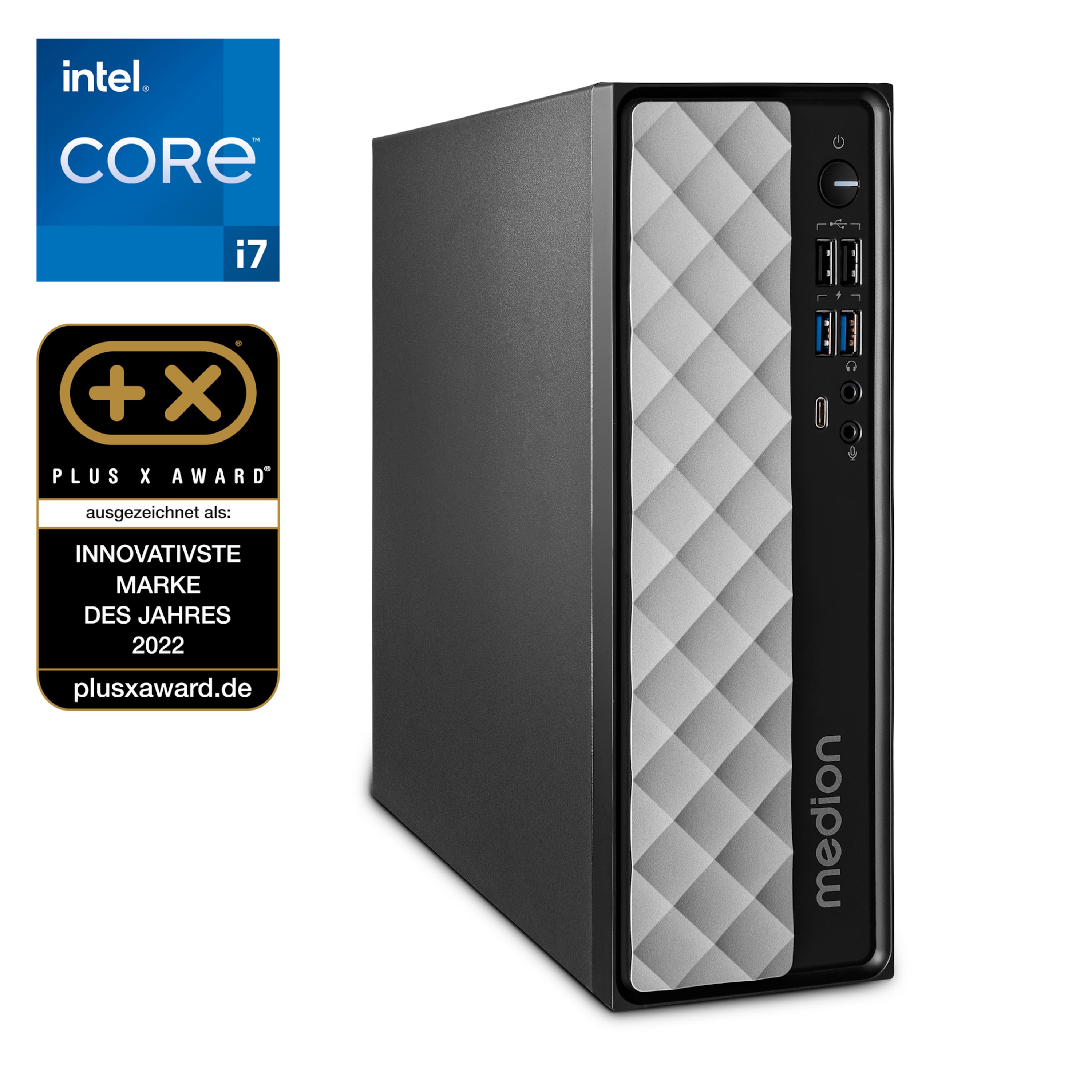 MEDION® MEDION T80 Mini PC, Intel® Core™ i7-12650H, Windows 11 Home, 1 TB SSD, 16 GB RAM