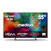 MEDION® LIFE MD 855602 QLED Smart-TV (2026), 138,8 cm (55'') Ultra HD Display, HDR, Dolby Vision®, MEMC, Bluetooth®, PVR ready, HBO Max, MagentaTV, NETFLIX, Prime Video, Disney+, DAZN, Paramount+ App, VIDAA App Store, Dolby Atmos®