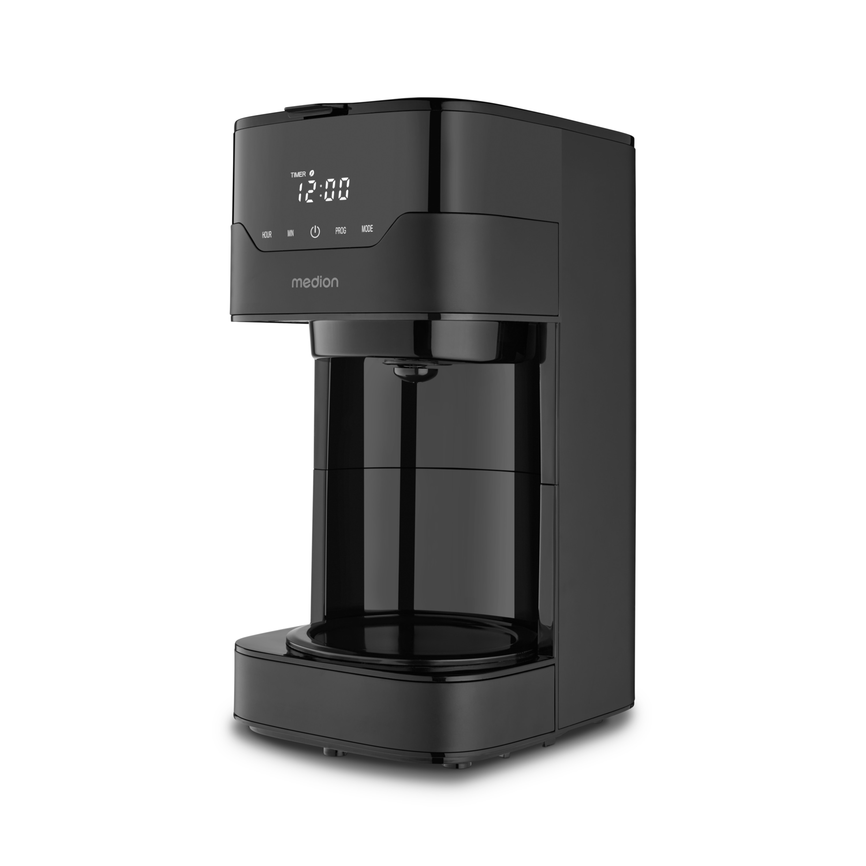 MEDION® LIFE® Kaffeemaschine mit Thermoskanne MD 18458, Timer-Funktion, Tropf-Stopp, 900 Watt, 1,1 Liter Fassungsvermögen, Aromawahlschalter