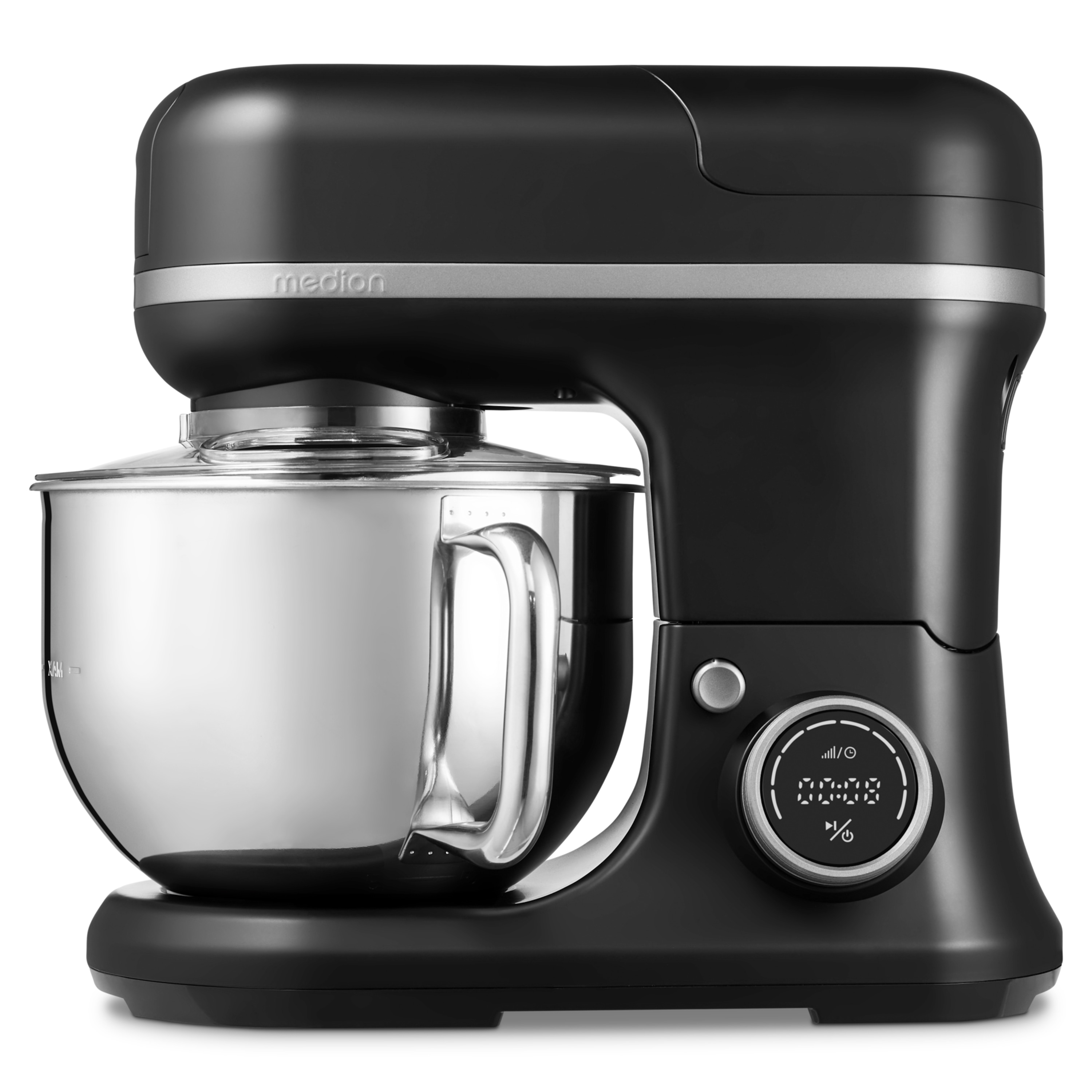 MEDION® LIFE® 4-in-1 Digitale Küchenmaschine MD18440, 1.200 W, 8 Geschwindigkeitsstufen, Digitales Sensor-Touch-Display, umfangreiches Zubehör