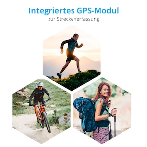 MEDION® LIFE® GPS Sportuhr S2400, 1,3'' Farbdisplay, Herzfrequenzmesser, Multi-Sport Modi, integriertes GPS Modul, Staub- und Wasserschutz nach IP68
