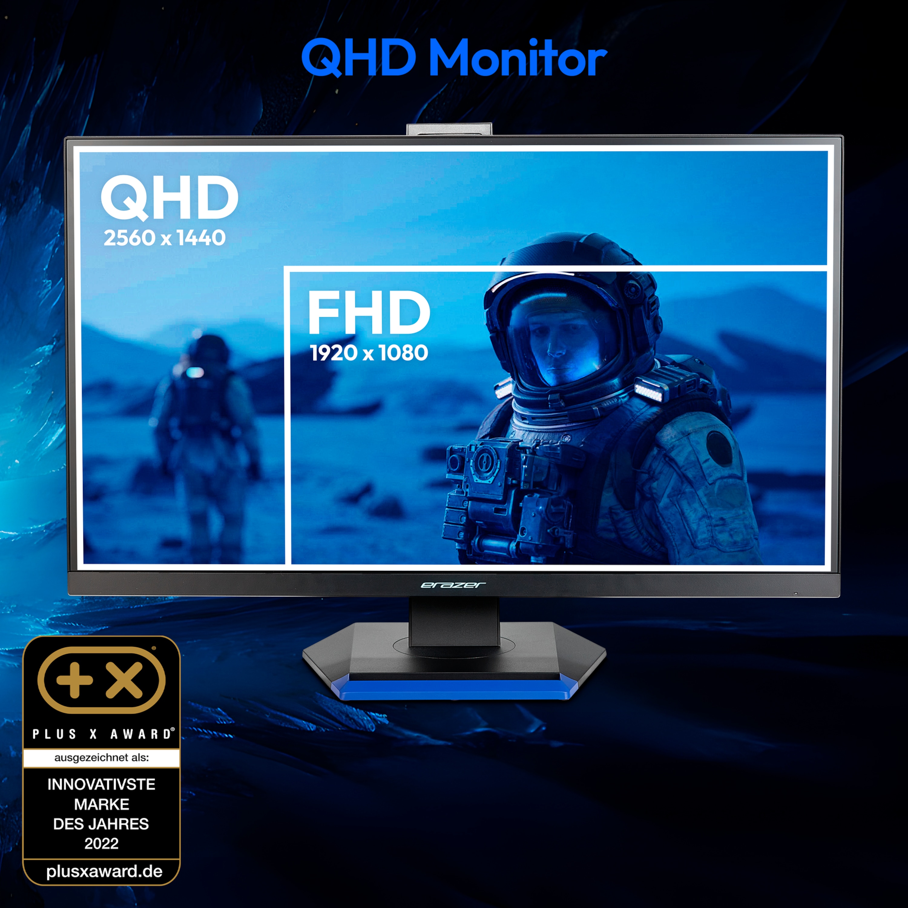 MEDION® ERAZER® Spectator X40 (MD 21727), QHD Monitor, 68,6 cm (27''), QHD Display, 180Hz, HDR10, HDMI® Anschluss und DisplayPort
