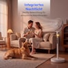 MEDION® LIFE P25 SF Akku-Standventilator (MD 100144), App-Steuerung, 10 Geschwindigkeitsstufen, 24 Watt Leistung, Schwenkfunktion, inkl. Fernbedienung