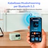 MEDION® LIFE® S66822 Tragbares DAB+ Radio, Farb-TFT Display 3,73 cm (1,47''), DAB+/UKW-Radio (je 40 Senderspeicher), Bluetooth® 5.3, integrierter Akku, extra kompakt, 2 W RMS