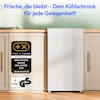 MEDION® LIFE® Kühlschrank mit Eiswürfelfach MD 37690, 90 L Gesamt-Nutzinhalt (Kühlteil 80 L & Eiswürfelfach 10 L), wechselbarer Türanschlag, geringer Geräuschpegel